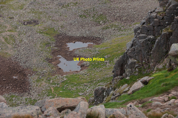 Photo 6"x4" Small lochans at the head of Coire an t-Sneachda Coire an t-Sneachda\/NH9903 c2013