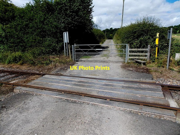 Photo 6"x4" Level crossing detail, west of Pen-y-Bont railway station Crossgates\/Y Groes c2013