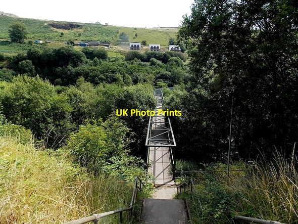 Photo 6"x4" River footbridge, Tylorstown Ferndale\/SS9996 c2013