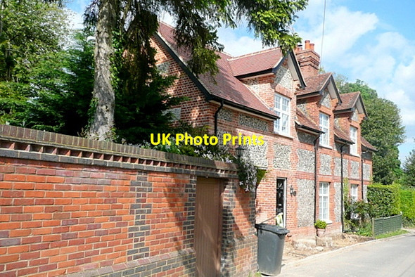 Photo 6"x4" Brick and flint at Marlow Marlow\/SU8586 c2013