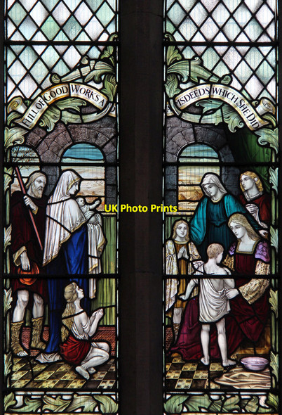 Photo 6"x4" St James, Mitcham Lane, West Streatham - Stained glass window Mitcham c2013