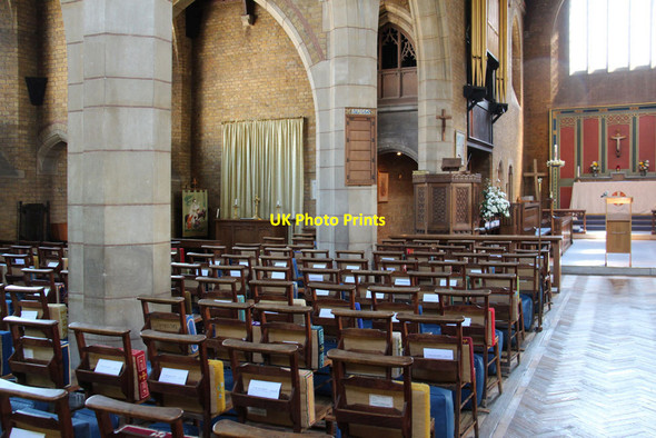 Photo 6"x4" All Saints, The Avenue, Hampton - Interior Sunbury c2013