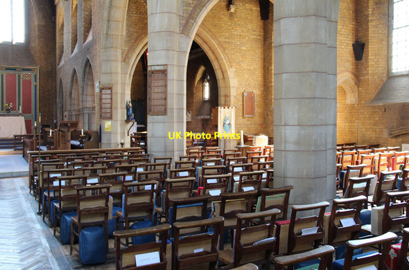 Photo 6"x4" All Saints, The Avenue, Hampton - Interior Sunbury c2013 P1