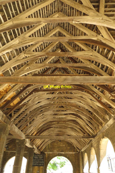 Photo 6"x4" The roof beams of the market house Chipping Campden c2013