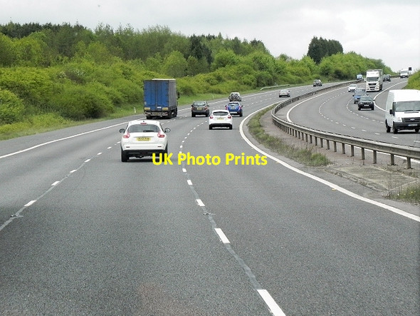 Photo 6"x4" Northbound M40, Buckinghamshire Boarstall c2013