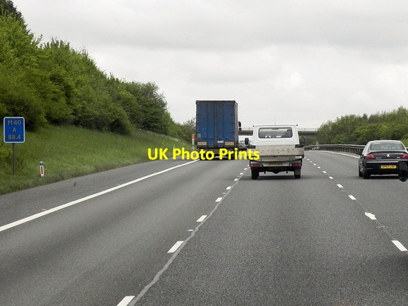 Photo 6"x4" M40 Motorway near Boarstall Boarstall c2013