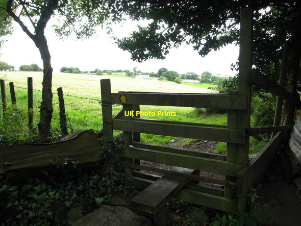 Photo 6"x4" Stile for footpath to Berth-y-Bwl Berthengam c2013