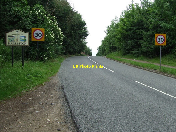 Photo 6"x4" Welcome To Harleston Harleston\/TM2483 c2013