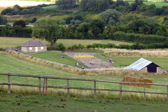 Photo 6"x4" North Leigh Roman Villa from the bridleway East End\/SP3914 c2013