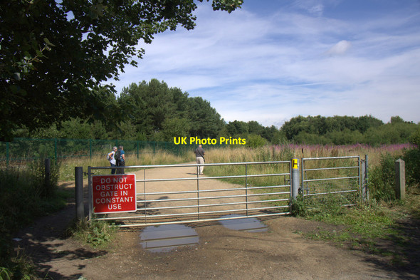 Photo 6"x4" Gate at the end of Montagu Road, Freshfield Formby c2013