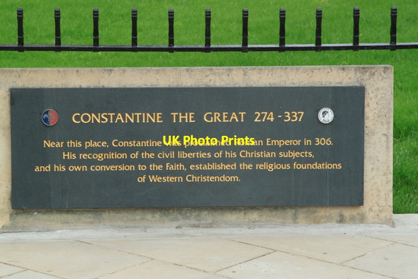 Photo 6"x4" Plaque to Constantine The Great York Minster York\/SE5951 c2013