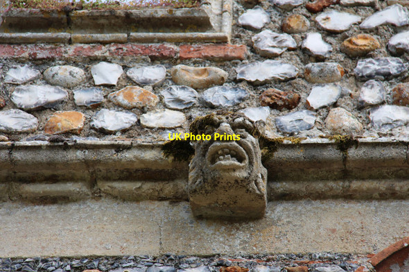 Photo 6"x4" Mannington Hall - Water spout Itteringham c2013