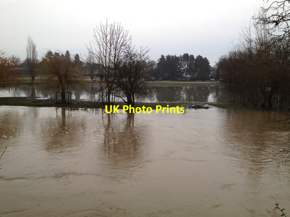 Photo 6"x4" River Avon by Emscote Gardens, Warwick 2012, November 24, 08:31 Warwick c2012
