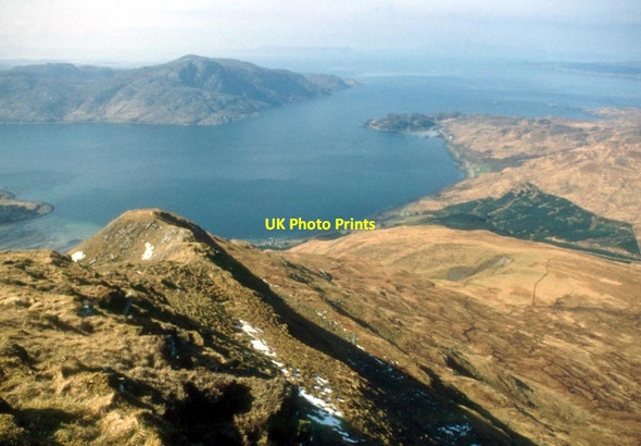Photo 6"x4" Northwest flank of Sg\u00c3\u00b9rr Coire Choinnichean Inverie c1993
