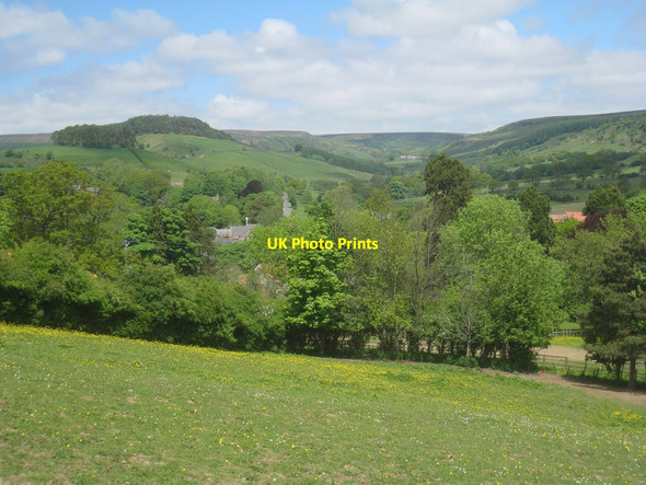Photo 6"x4" Looking down into the village of Rosedale Abbey Rosedale Abbey c2013