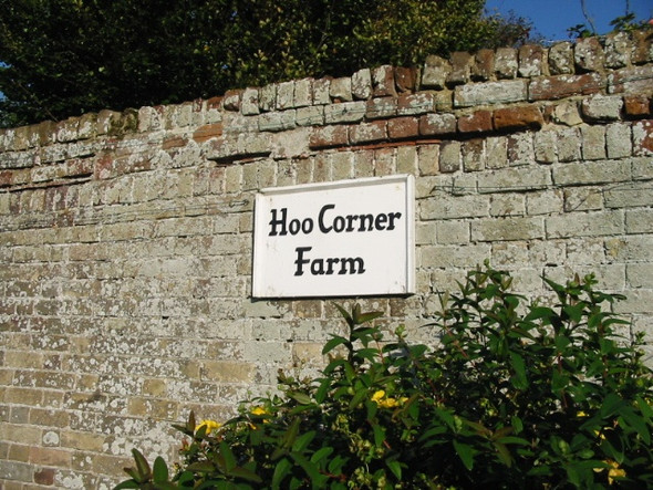 Photo 6"x4" Sign for Hoo Corner Farm Hoo\/TR2964 c2008