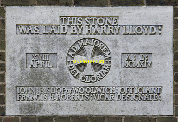 Photo 6"x4" St Andrew, Woodmansterne Road, Coulsdon - Foundation stone Coulsdon c2013