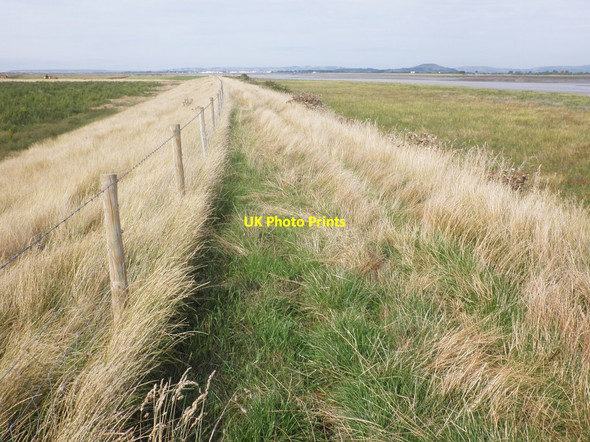 Photo 6"x4" Flood protection dyke, Steart Peninsula Steart\/ST2745 c2013