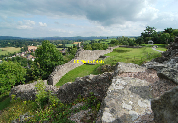 Photo 6"x4" View from the Inner Gatehouse of Montgomery Castle Montgomery c2013