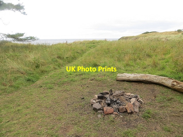 Photo 6"x4" Fire ring, Links Wood Tyninghame c2013