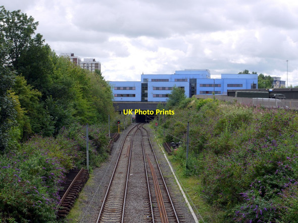 Photo 6"x4" Metro Railway south of Sandyford Road Newcastle upon Tyne c2013
