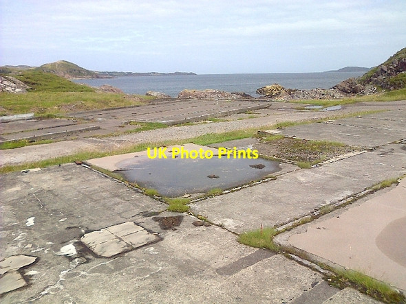 Photo 6"x4" Foundations for WW2 Defences Cove\/NG8090 c2013