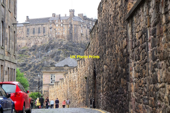 Photo 6"x4" Telfer Wall and the Castle, Edinburgh Edinburgh c2013