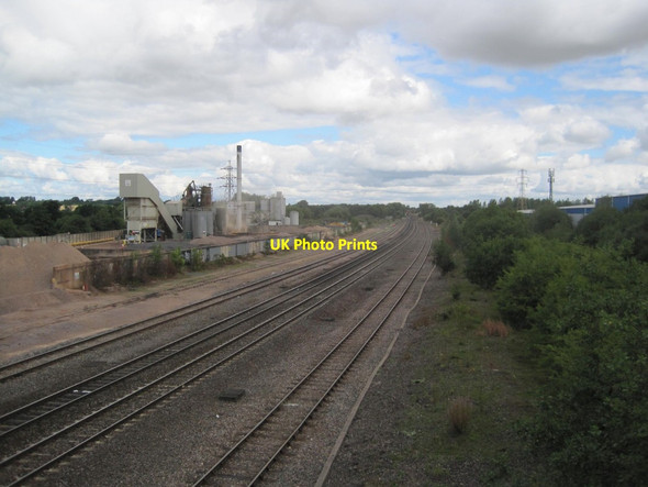 Photo 6"x4" Stone Terminal and Railway Line, North Banbury Banbury\/SP4540 c2013