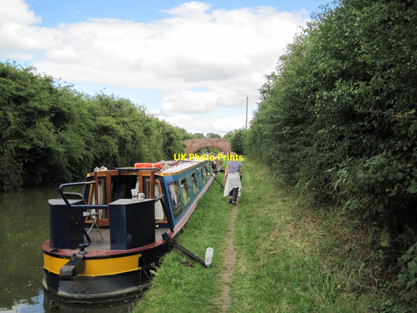 Photo 6"x4" Narrow Boat, Oxford Canal Williamscot c2013