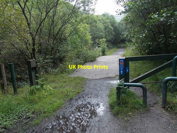Photo 6"x4" Footbridge over a small stream between Tylorstown and Ferndale Ferndale\/SS9996 c2013