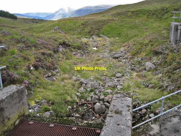 Photo 6"x4" Dry riverbed Lochluichart c2013