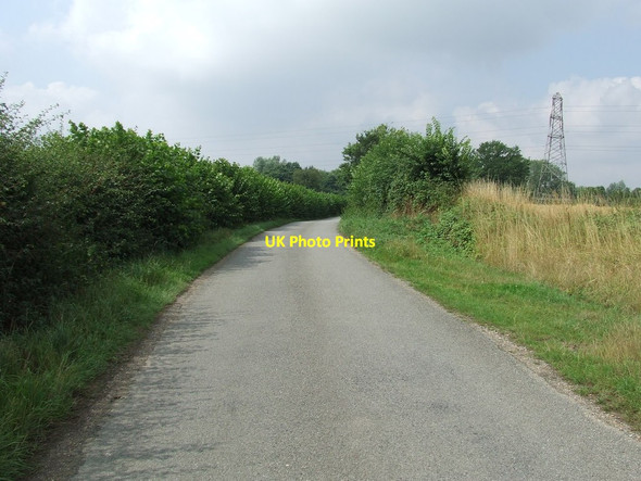 Photo 6"x4" Country Road Cretingham c2013