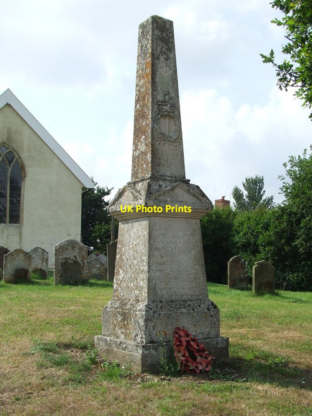 Photo 6"x4" War Memorial Cretingham c2013