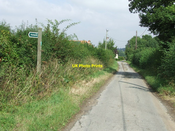 Photo 6"x4" Footpath Off Birds Lane Cretingham c2013