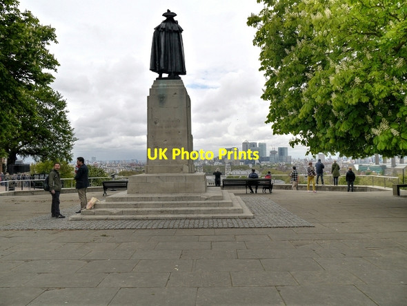 Photo 6"x4" General Wolfe Overlooking Greenwich Park Greenwich\/TQ3977 c2013