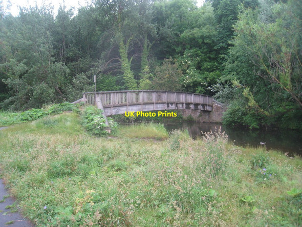 Photo 6"x4" Footbridge across the water of Leith Craigleith\/NT2374 c2013