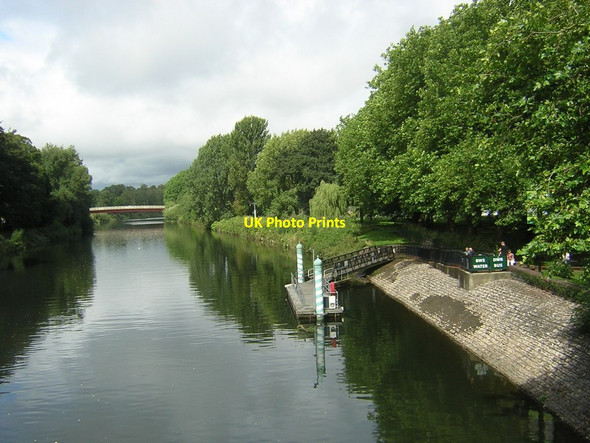 Photo 6"x4" Cardiff: River Taff and waterbus stop Cardiff\/Caerdydd c2013