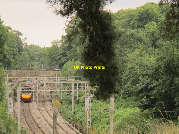 Photo 6"x4" Pendolino leaving Shugborough tunnel Little Haywood c2013