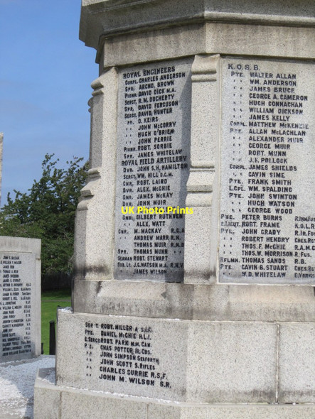 Photo 6"x4" The War Memorial at Larkhall Millheugh\/NS7551 c2013 P1