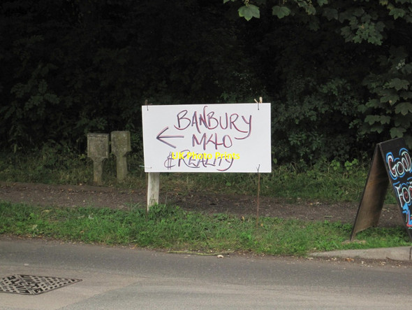 Photo 6"x4" Great Home Made Sign, Cropredy Cropredy c2013