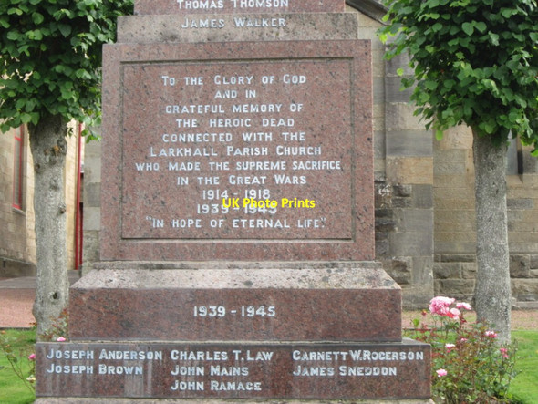Photo 6"x4" The War Memorial at Larkhall Larkhall\/NS7650 c2013