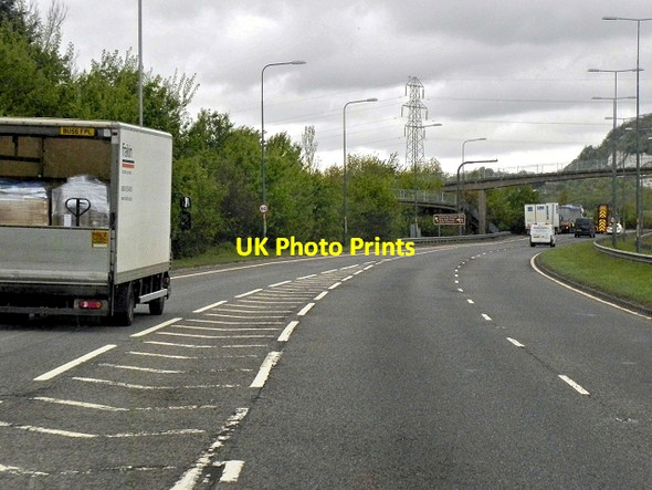 Photo 6"x4" Northbound A229 at Sandling Abbey Gate\/TQ7558 c2013