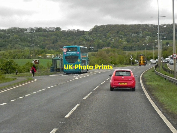 Photo 6"x4" A229, Bus Stop Near Tyland Barn Abbey Gate\/TQ7558 c2013