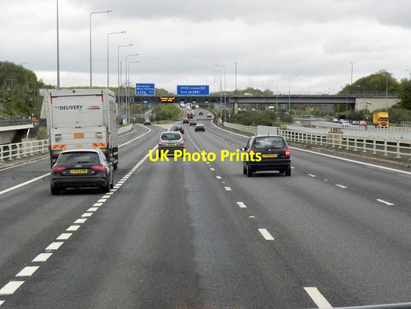 Photo 6"x4" Northbound M2, Exit at Junction 2 Rochester\/TQ7268 c2013
