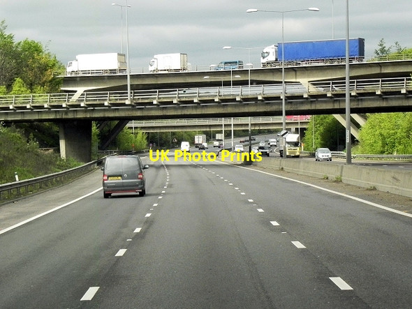 Photo 6"x4" A2 Passing Under the M25 Darenth c2013