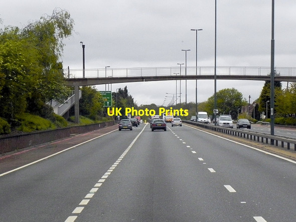 Photo 6"x4" East Rochester Way (A2), Footbridge at Falconwood Bexley c2013