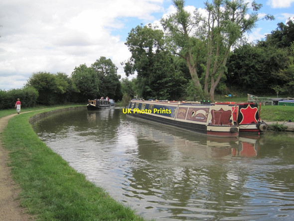 Photo 6"x4" Narrow Boats, Grand Union Canal Flore c2013