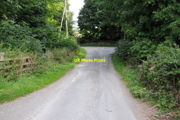 Photo 6"x4" Road junction onto the A525 Pentre-celyn\/SJ1453 c2013