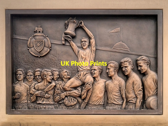 Photo 6"x4" Nat Lofthouse Commemorative Plaque Horwich c2013