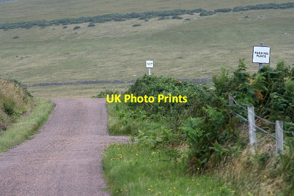 Photo 6"x4" Narrow Road with Passing Places Achgarve c2013